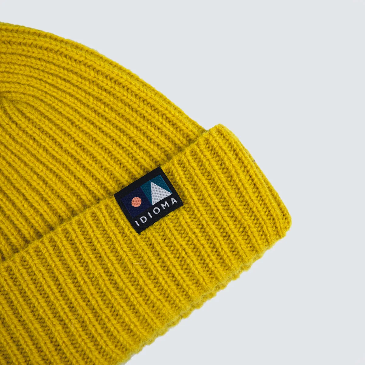 An Alba Wool Beanie - U-Bahn Yellow - Image 2
