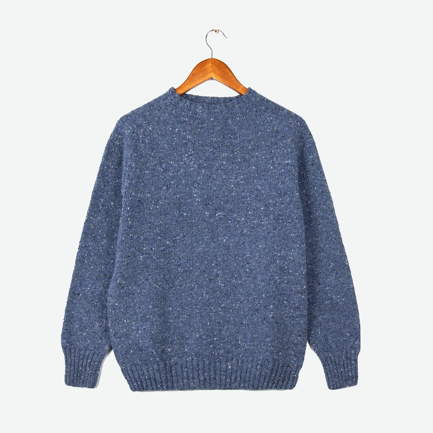 Merino Jumper - White Horse Blue
